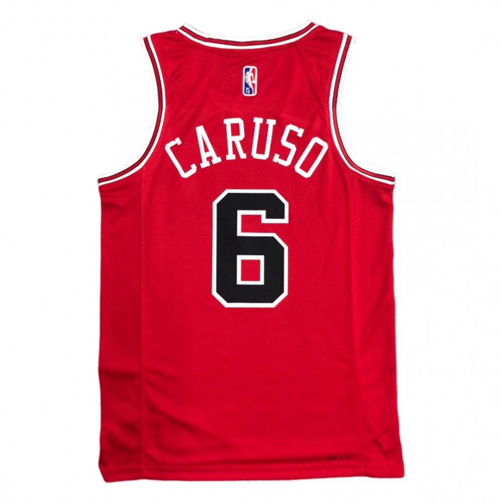 Men's Chicago Bulls Alex Caruso #6 Red 2021 Swingman Jersey - Icon Edition-Pro Kit Vault | Brand New 26/27 Sports Jerseys